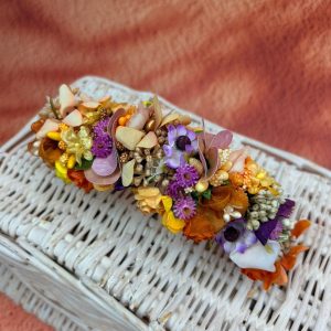 Tocado de flores Cálido Lila